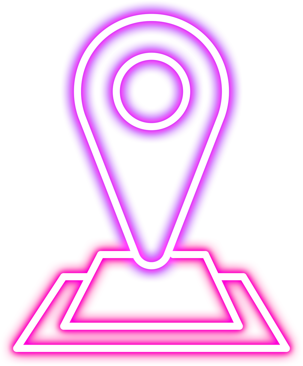 Neon Location Icon