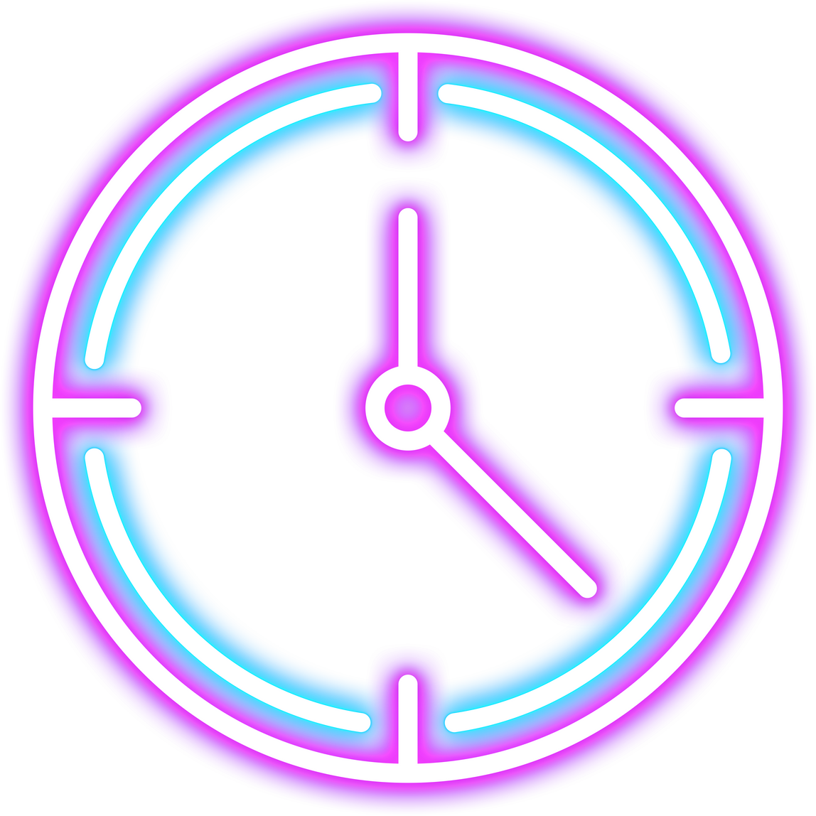 Neon Clock Icon
